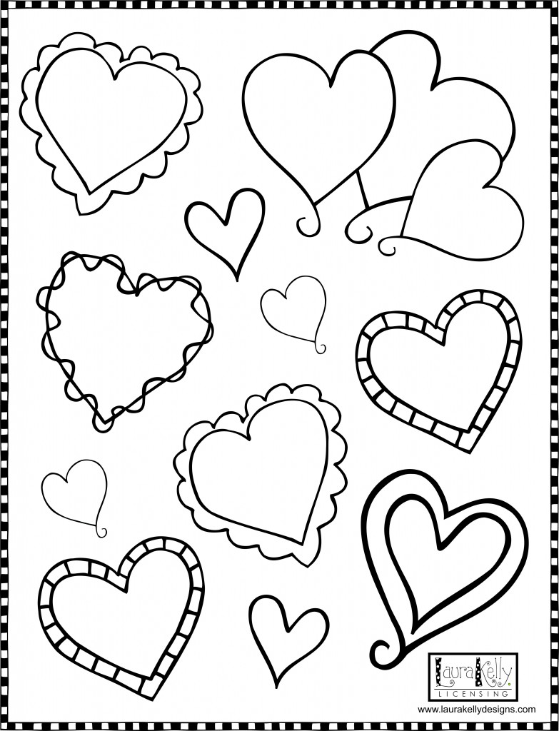 valentines day card printable coloring pages - photo #45
